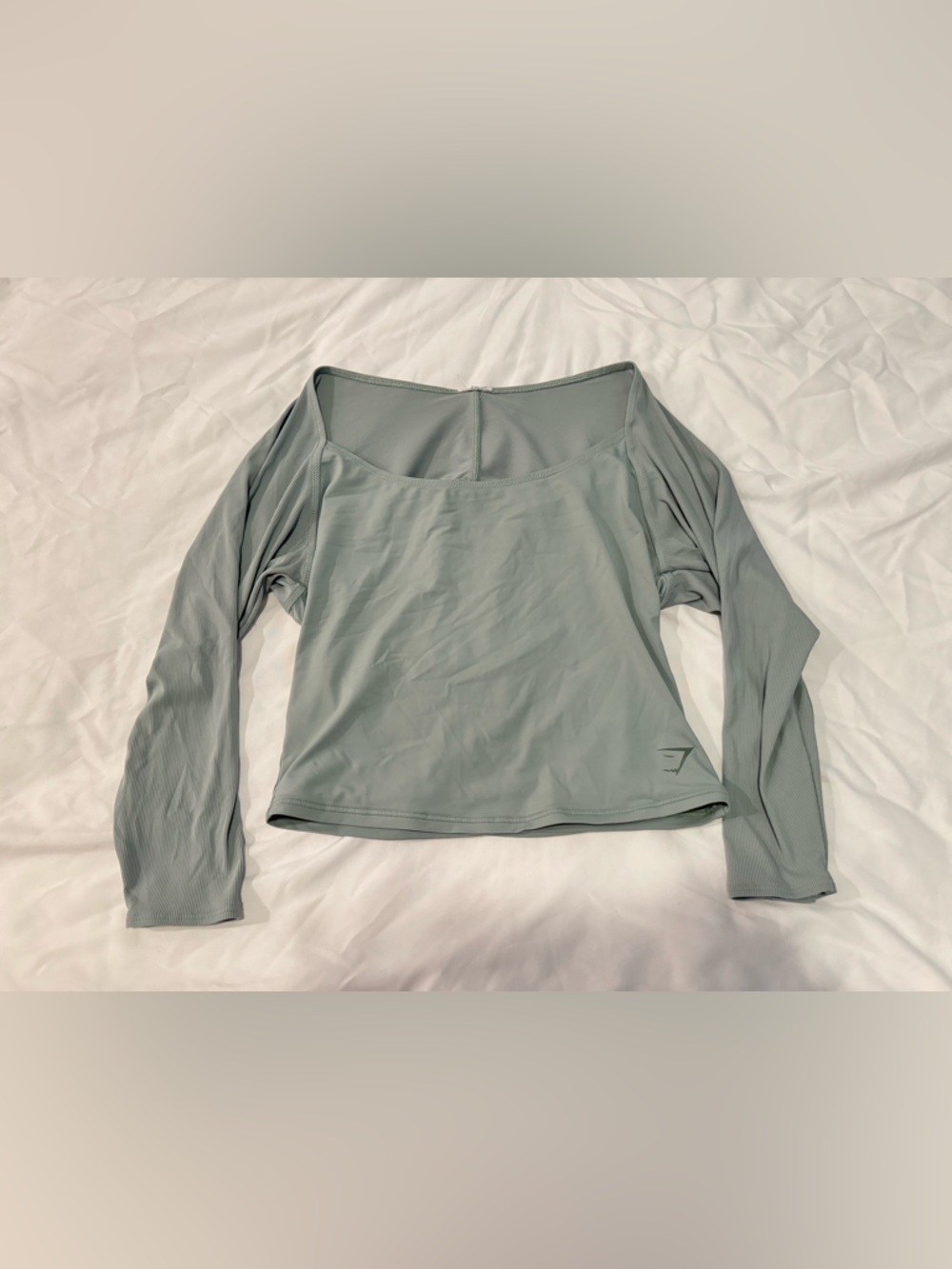 Gymshark Long Sleeve Tee in Light Sage Green